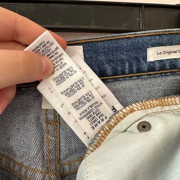 Frame Le Original Skinny Asymmetrical Pocket Jeans Size 26 - Picture 10 of 13